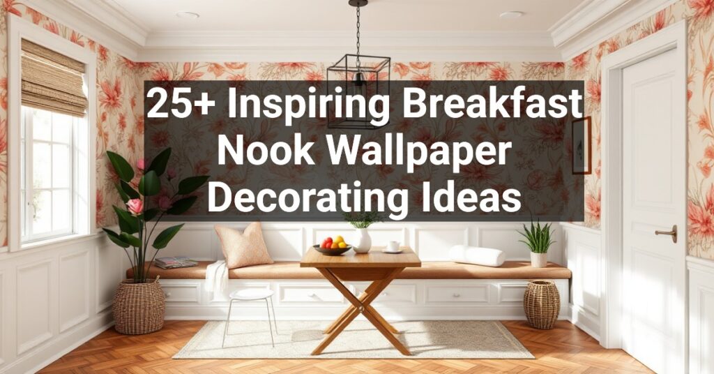 25+ Inspiring Breakfast Nook Wallpaper Decorating Ideas