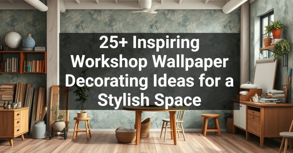 25+ Inspiring Workshop Wallpaper Decorating Ideas for a Stylish Space