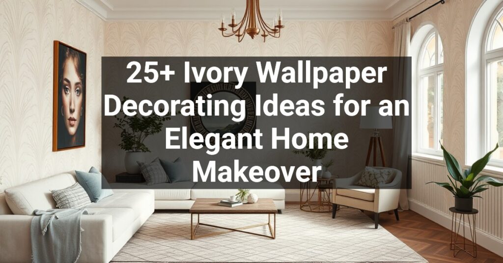 25+ Ivory Wallpaper Decorating Ideas for an Elegant Home Makeover