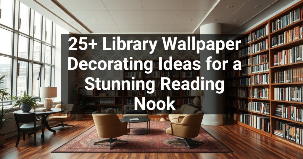 25+ Library Wallpaper Decorating Ideas for a Stunning Reading Nook