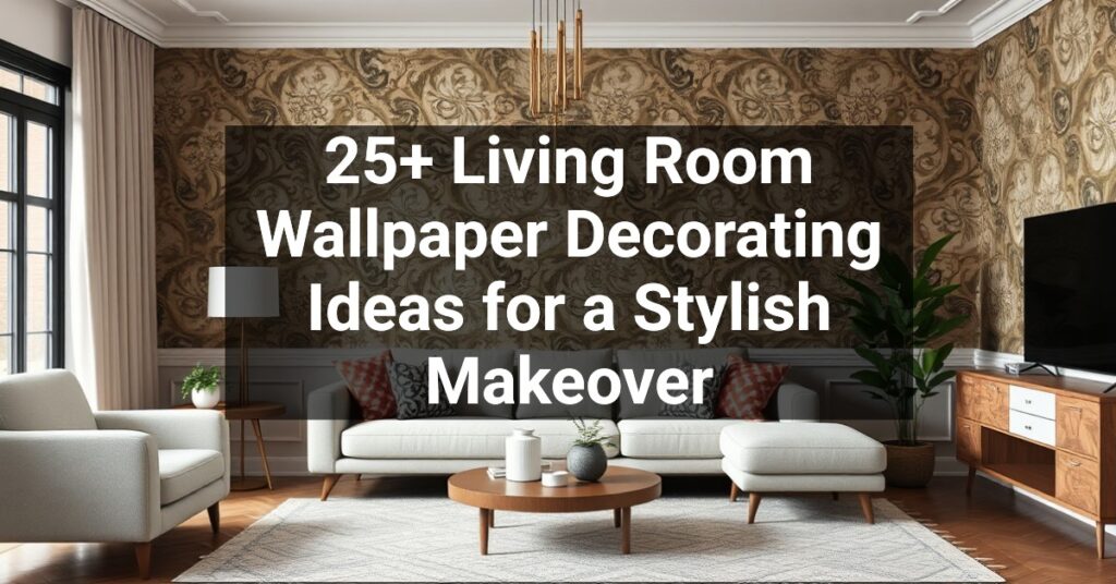 25+ Living Room Wallpaper Decorating Ideas for a Stylish Makeover