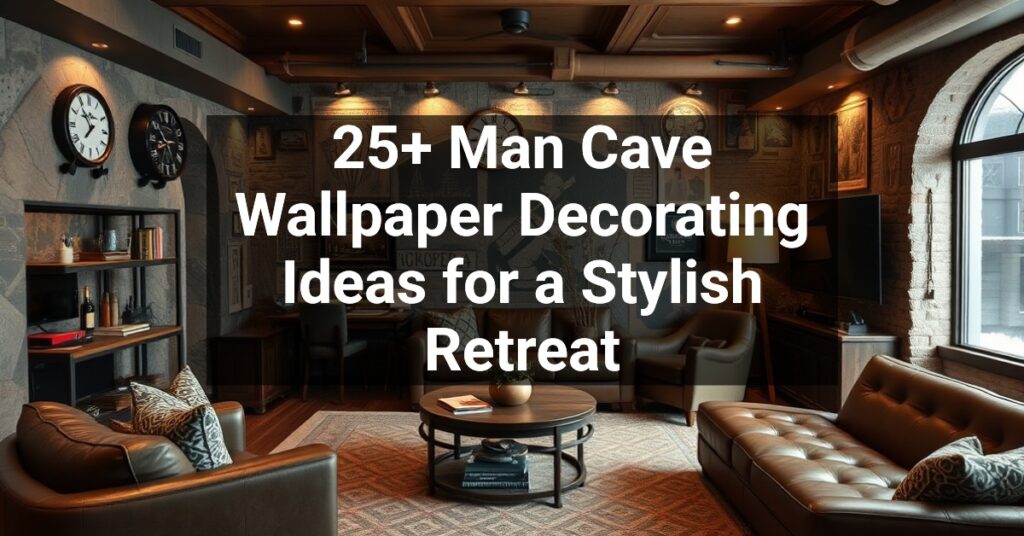 25+ Man Cave Wallpaper Decorating Ideas for a Stylish Retreat