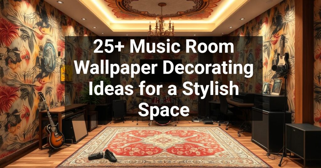 25+ Music Room Wallpaper Decorating Ideas for a Stylish Space