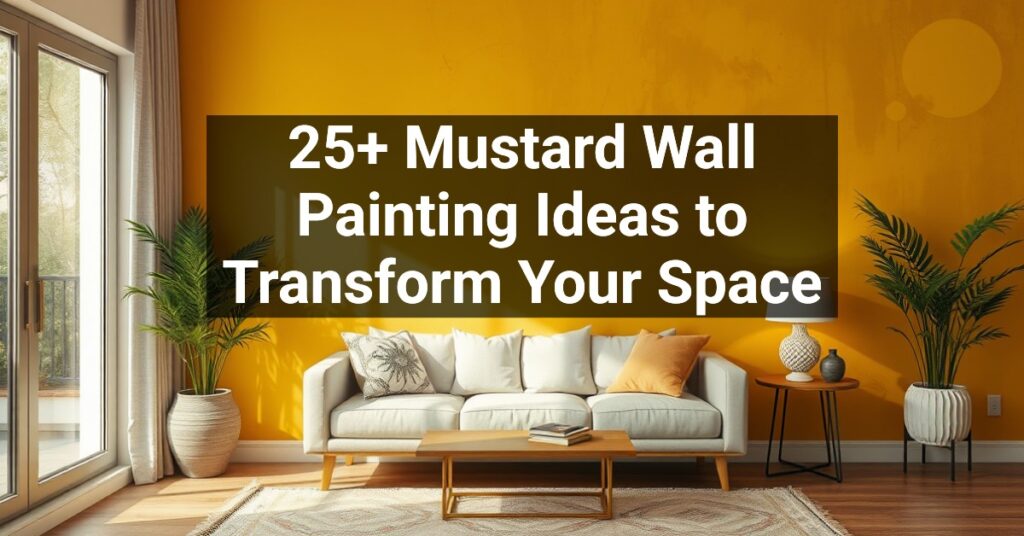 25+ Mustard Wall Painting Ideas to Transform Your Space