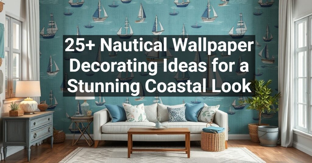 25+ Nautical Wallpaper Decorating Ideas for a Stunning Coastal Look