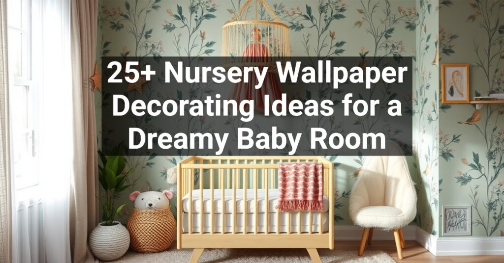 25+ Nursery Wallpaper Decorating Ideas for a Dreamy Baby Room