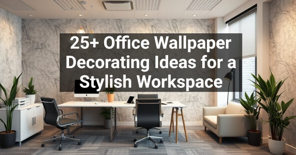 25+ Office Wallpaper Decorating Ideas for a Stylish Workspace