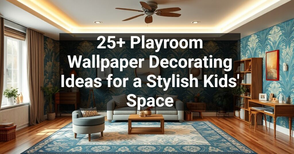 25+ Playroom Wallpaper Decorating Ideas for a Stylish Kids' Space