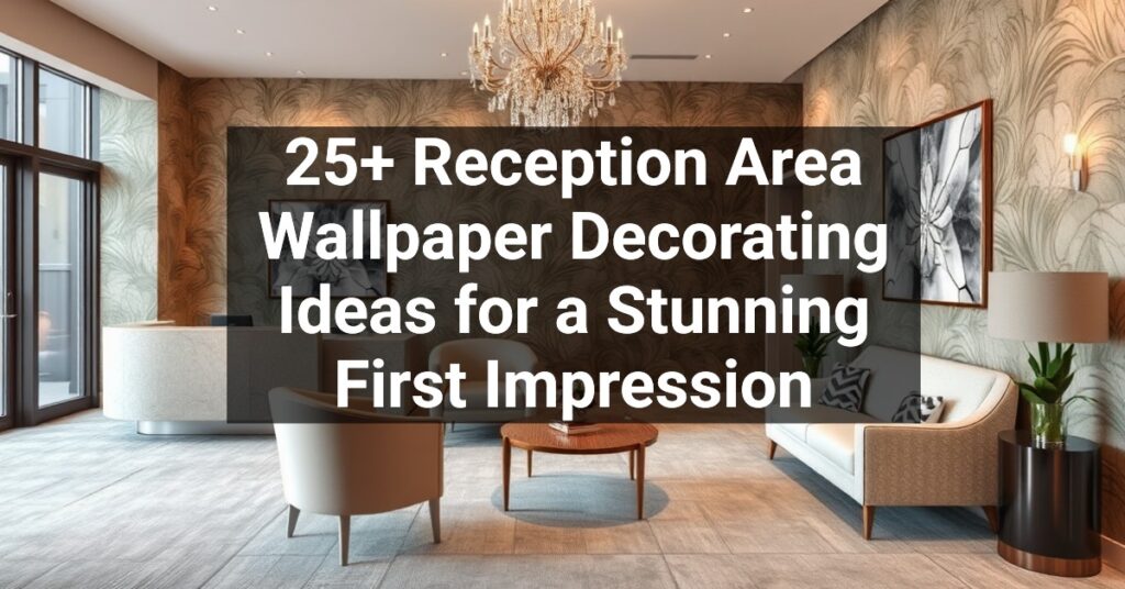 25+ Reception Area Wallpaper Decorating Ideas for a Stunning First Impression