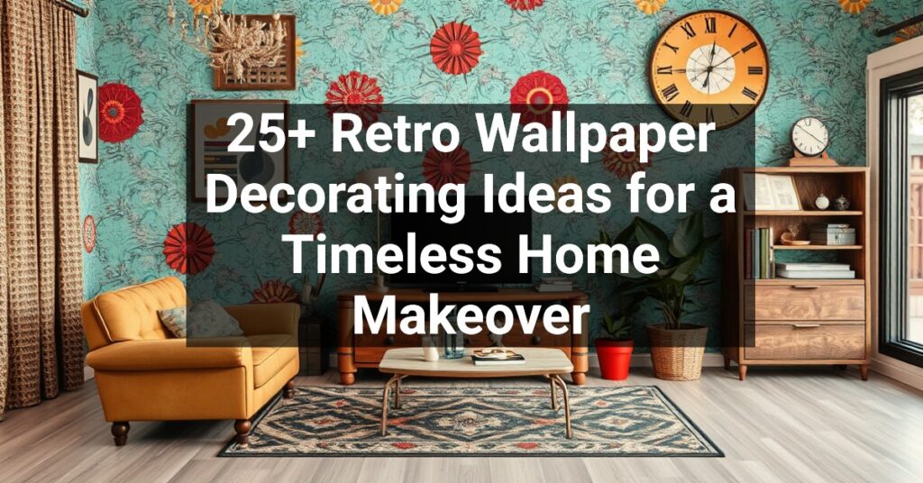 25+ Retro Wallpaper Decorating Ideas for a Timeless Home Makeover