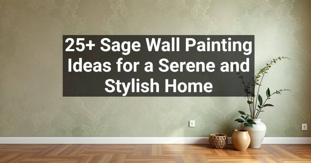 25+ Sage Wall Painting Ideas for a Serene and Stylish Home