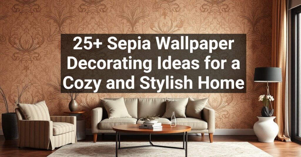 25+ Sepia Wallpaper Decorating Ideas for a Cozy and Stylish Home