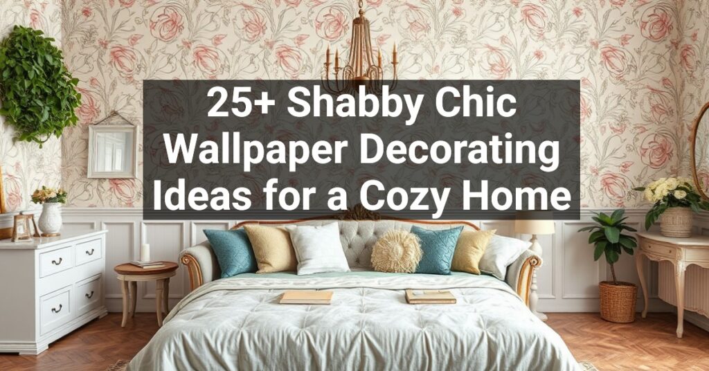 25+ Shabby Chic Wallpaper Decorating Ideas for a Cozy Home