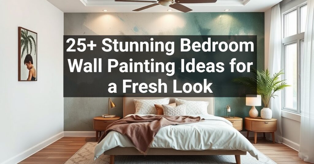 25+ Stunning Bedroom Wall Painting Ideas for a Fresh Look