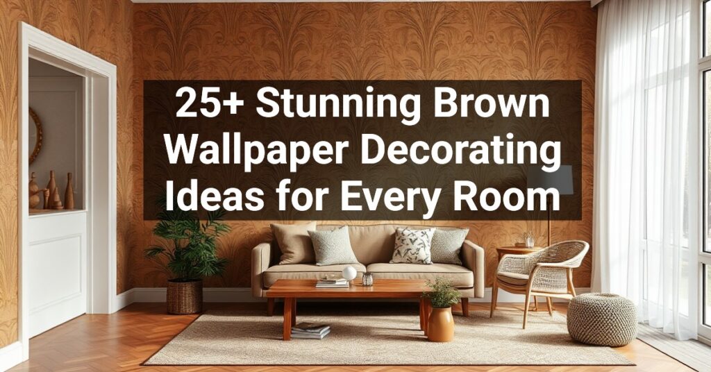 25+ Stunning Brown Wallpaper Decorating Ideas for Every Room