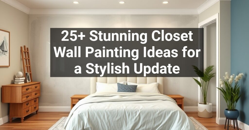 25+ Stunning Closet Wall Painting Ideas for a Stylish Update