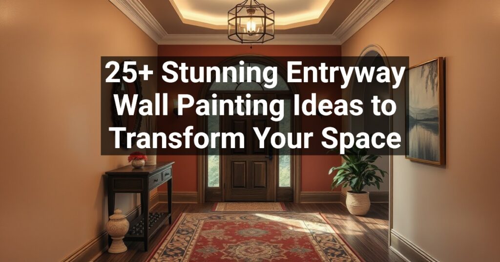 25+ Stunning Entryway Wall Painting Ideas to Transform Your Space