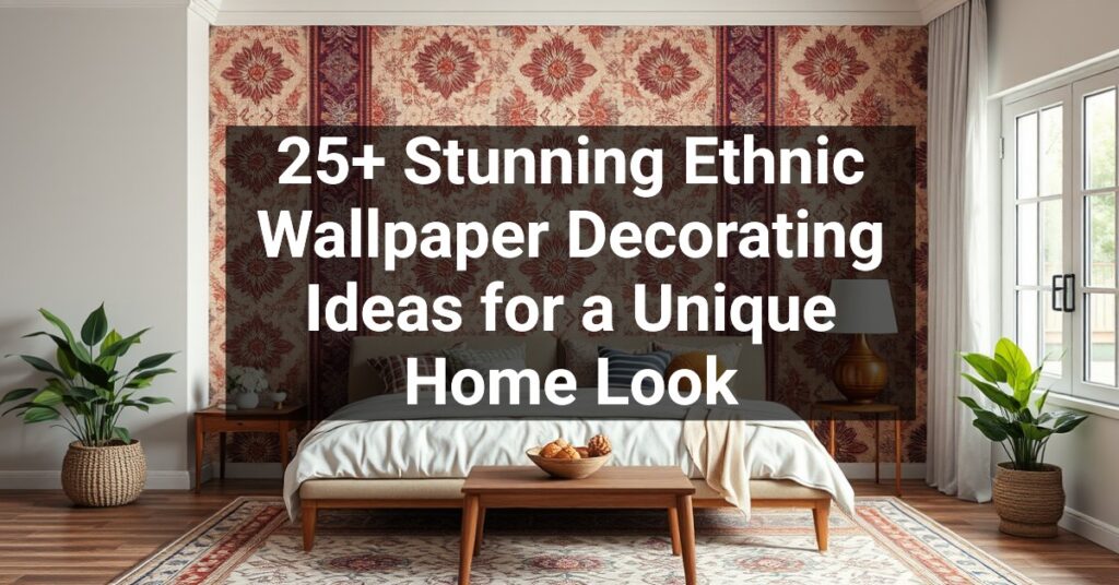 25+ Stunning Ethnic Wallpaper Decorating Ideas for a Unique Home Look