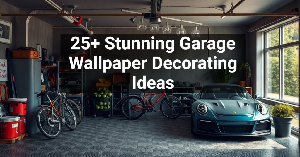 25+ Stunning Garage Wallpaper Decorating Ideas