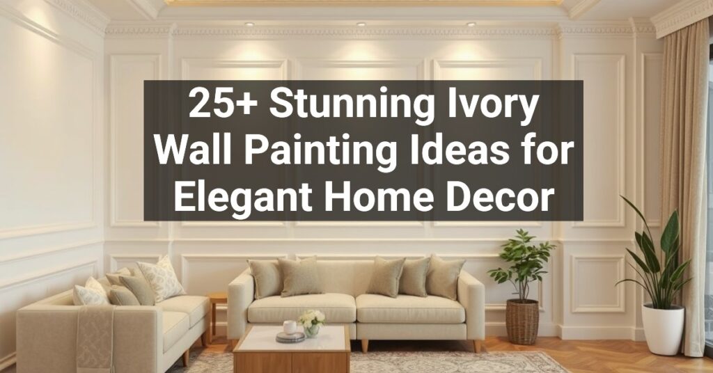 25+ Stunning Ivory Wall Painting Ideas for Elegant Home Decor