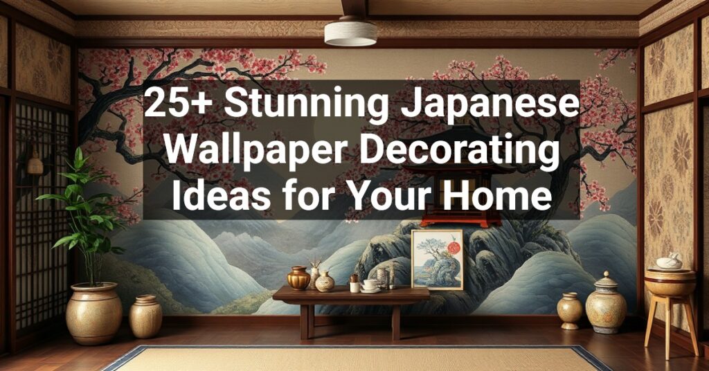 25+ Stunning Japanese Wallpaper Decorating Ideas for Your Home