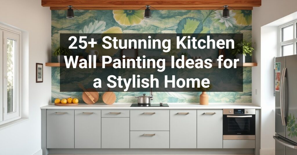 25+ Stunning Kitchen Wall Painting Ideas for a Stylish Home