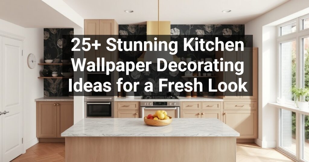 25+ Stunning Kitchen Wallpaper Decorating Ideas for a Fresh Look