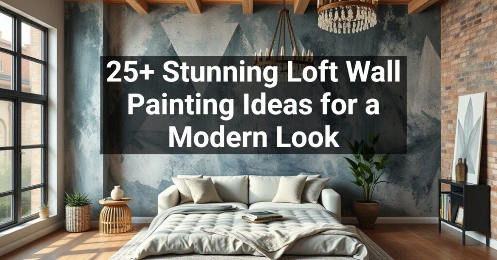 25+ Stunning Loft Wall Painting Ideas for a Modern Look