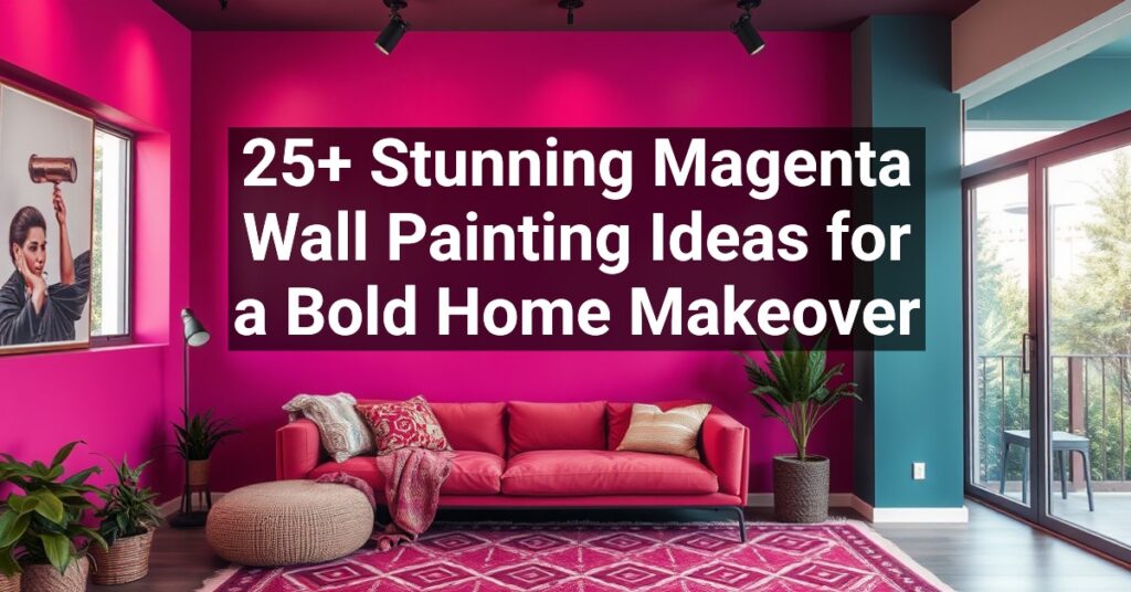 25+ Stunning Magenta Wall Painting Ideas for a Bold Home Makeover