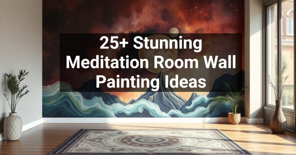 25+ Stunning Meditation Room Wall Painting Ideas