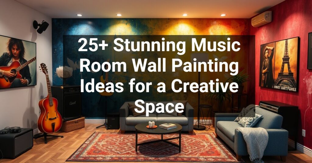 25+ Stunning Music Room Wall Painting Ideas for a Creative Space