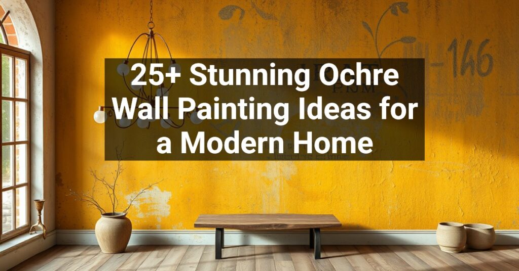 25+ Stunning Ochre Wall Painting Ideas for a Modern Home