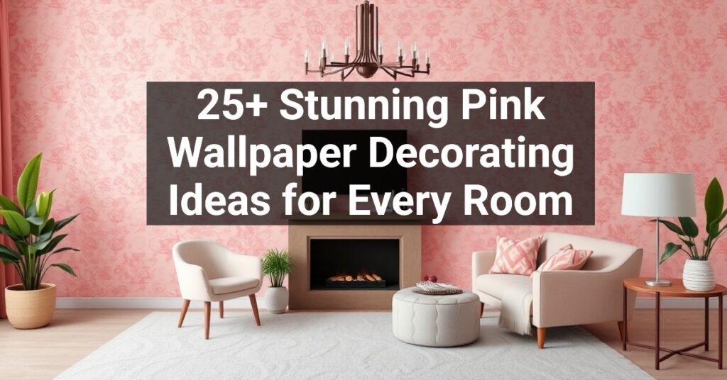 25+ Stunning Pink Wallpaper Decorating Ideas for Every Room