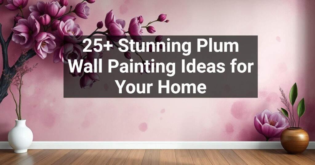 25+ Stunning Plum Wall Painting Ideas for Your Home