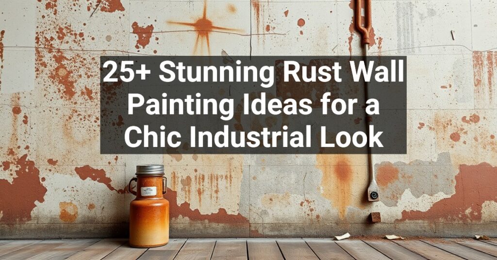 25+ Stunning Rust Wall Painting Ideas for a Chic Industrial Look