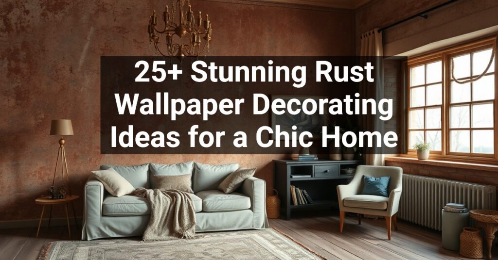 25+ Stunning Rust Wallpaper Decorating Ideas for a Chic Home