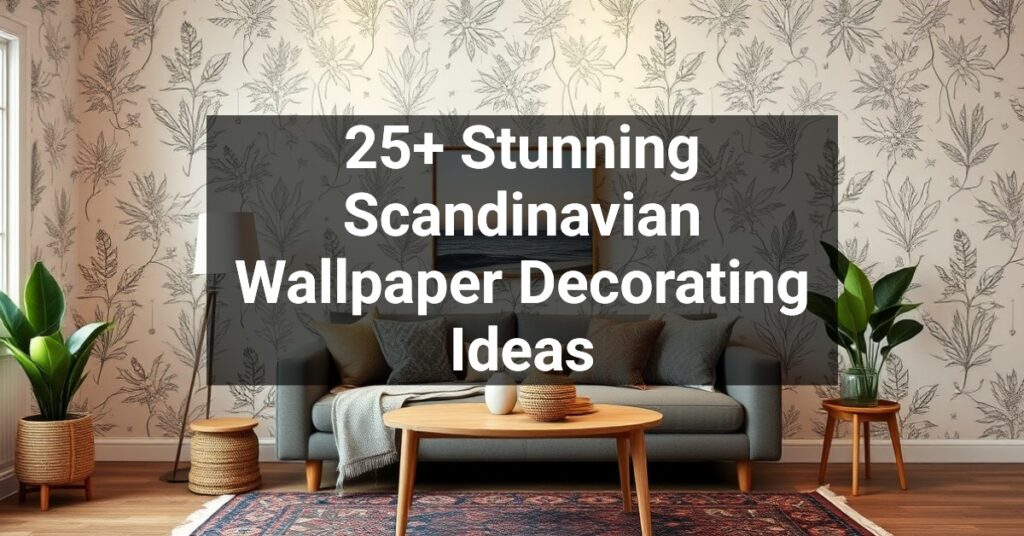 25+ Stunning Scandinavian Wallpaper Decorating Ideas