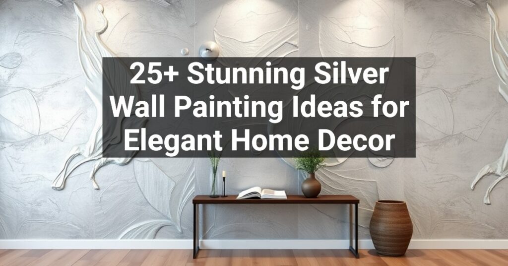 25+ Stunning Silver Wall Painting Ideas for Elegant Home Decor