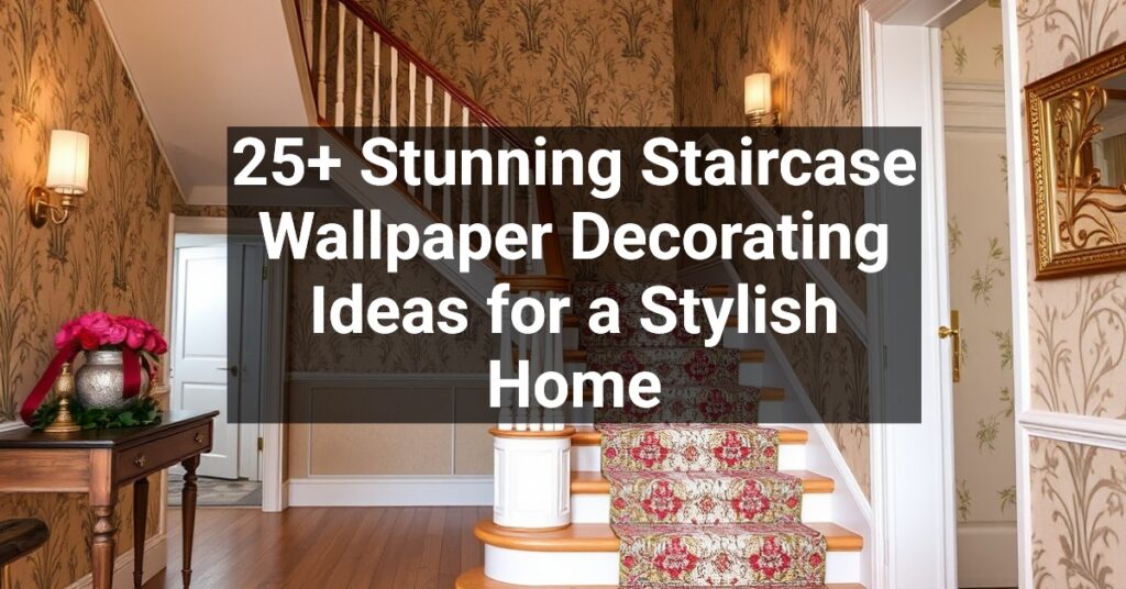 25+ Stunning Staircase Wallpaper Decorating Ideas for a Stylish Home