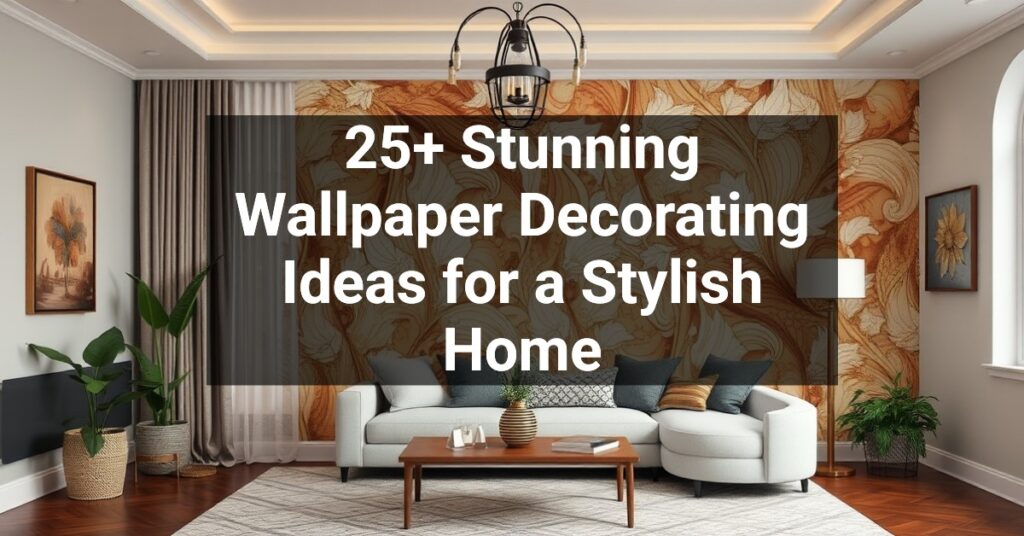 25+ Stunning Wallpaper Decorating Ideas for a Stylish Home