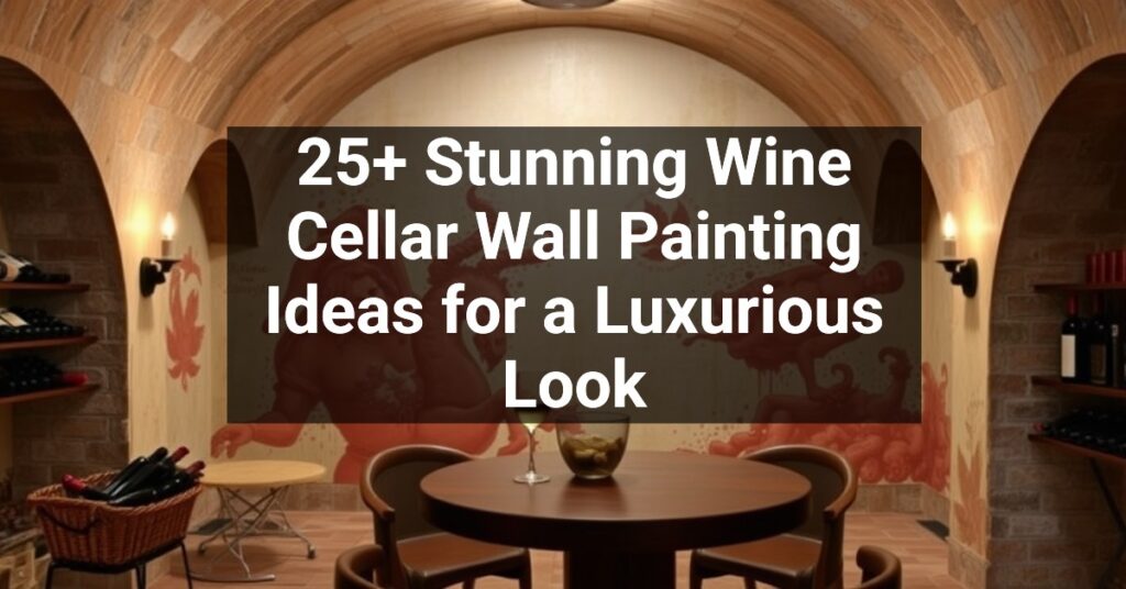 25+ Stunning Wine Cellar Wall Painting Ideas for a Luxurious Look