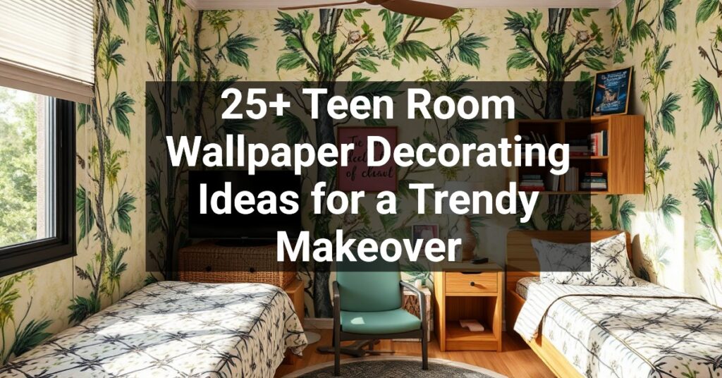 25+ Teen Room Wallpaper Decorating Ideas for a Trendy Makeover