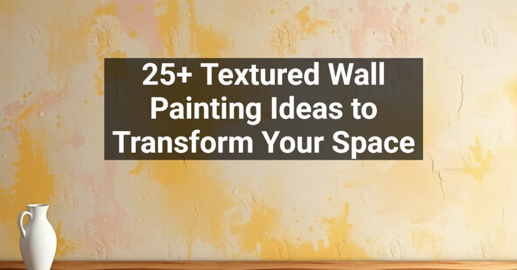 25+ Textured Wall Painting Ideas to Transform Your Space