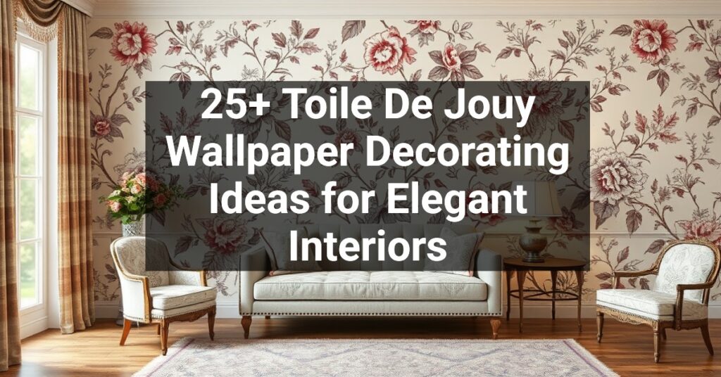 25+ Toile De Jouy Wallpaper Decorating Ideas for Elegant Interiors