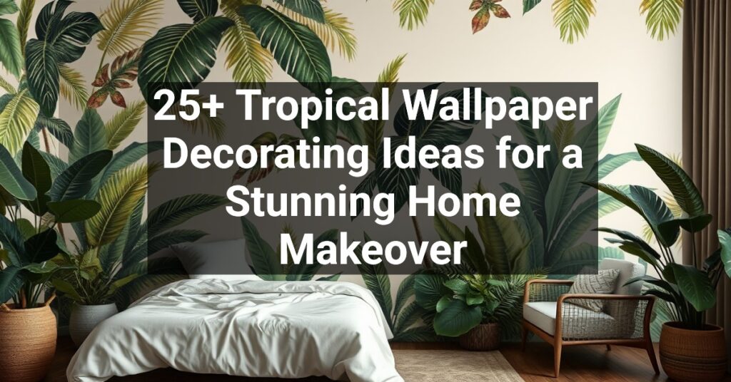 25+ Tropical Wallpaper Decorating Ideas for a Stunning Home Makeover