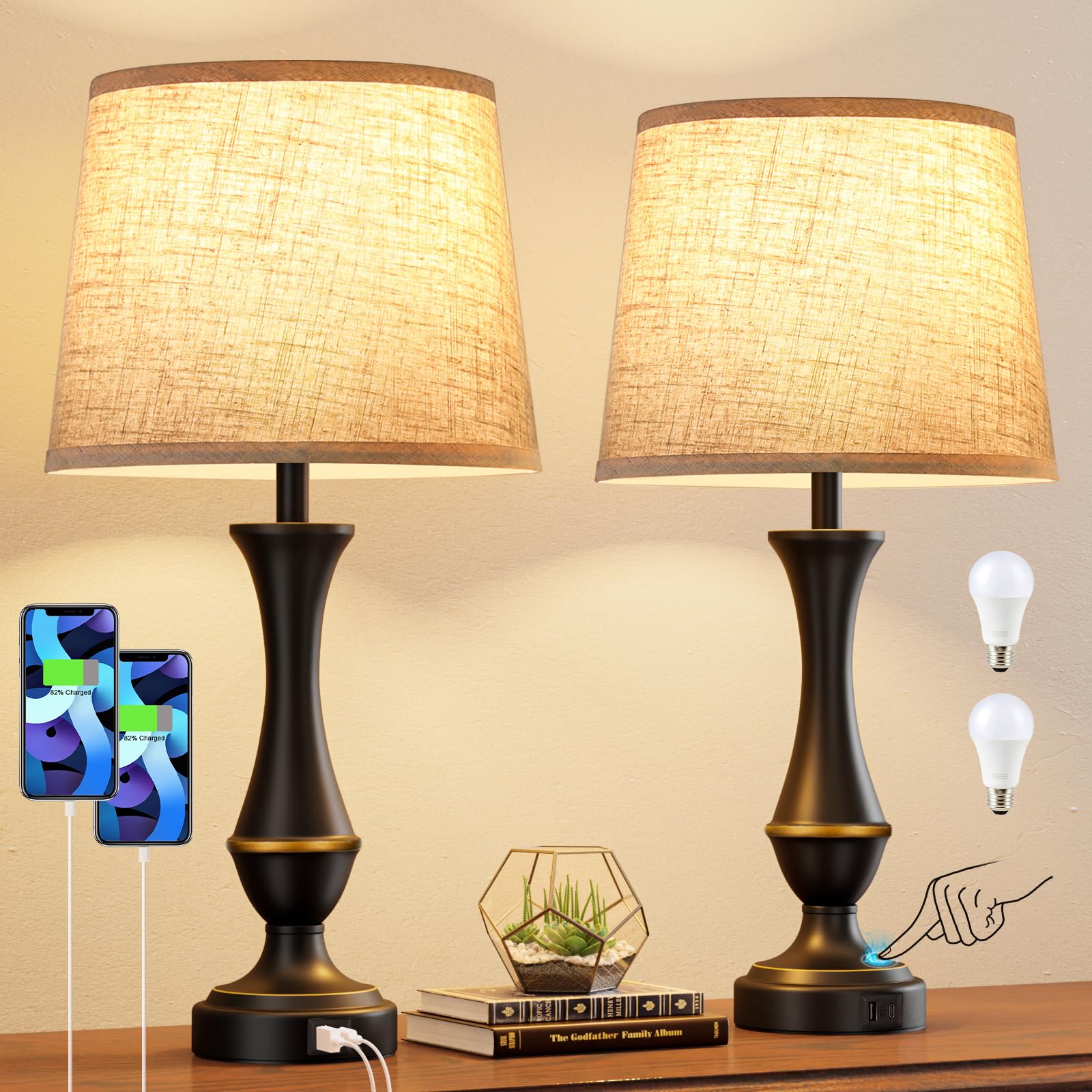 2 Best Bedside Lamps For Nightstands