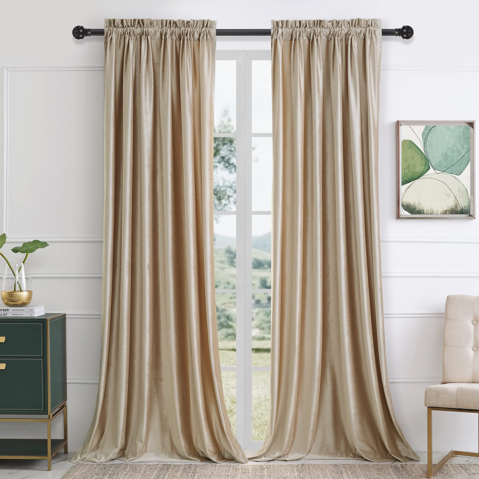 2 Best Champagne Curtains