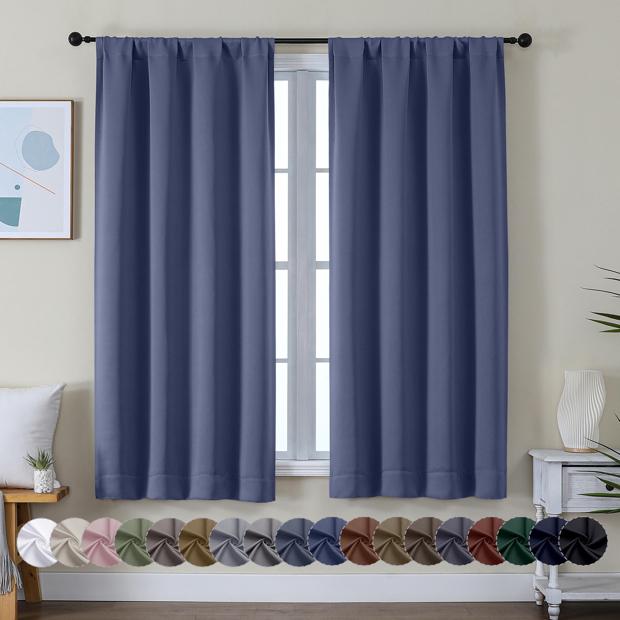 2 Best Denim Blue Curtains