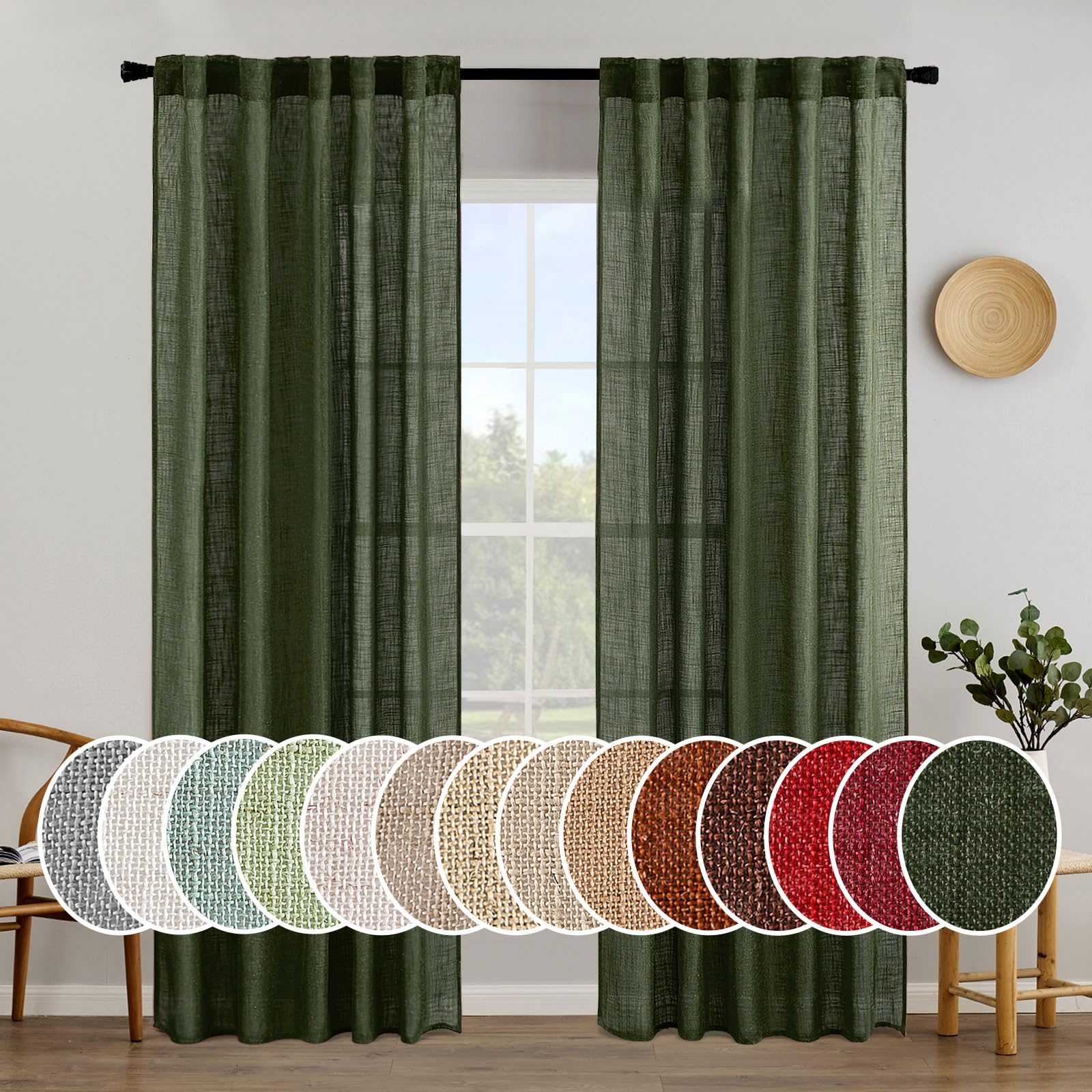 2 Best Forest Green Curtains