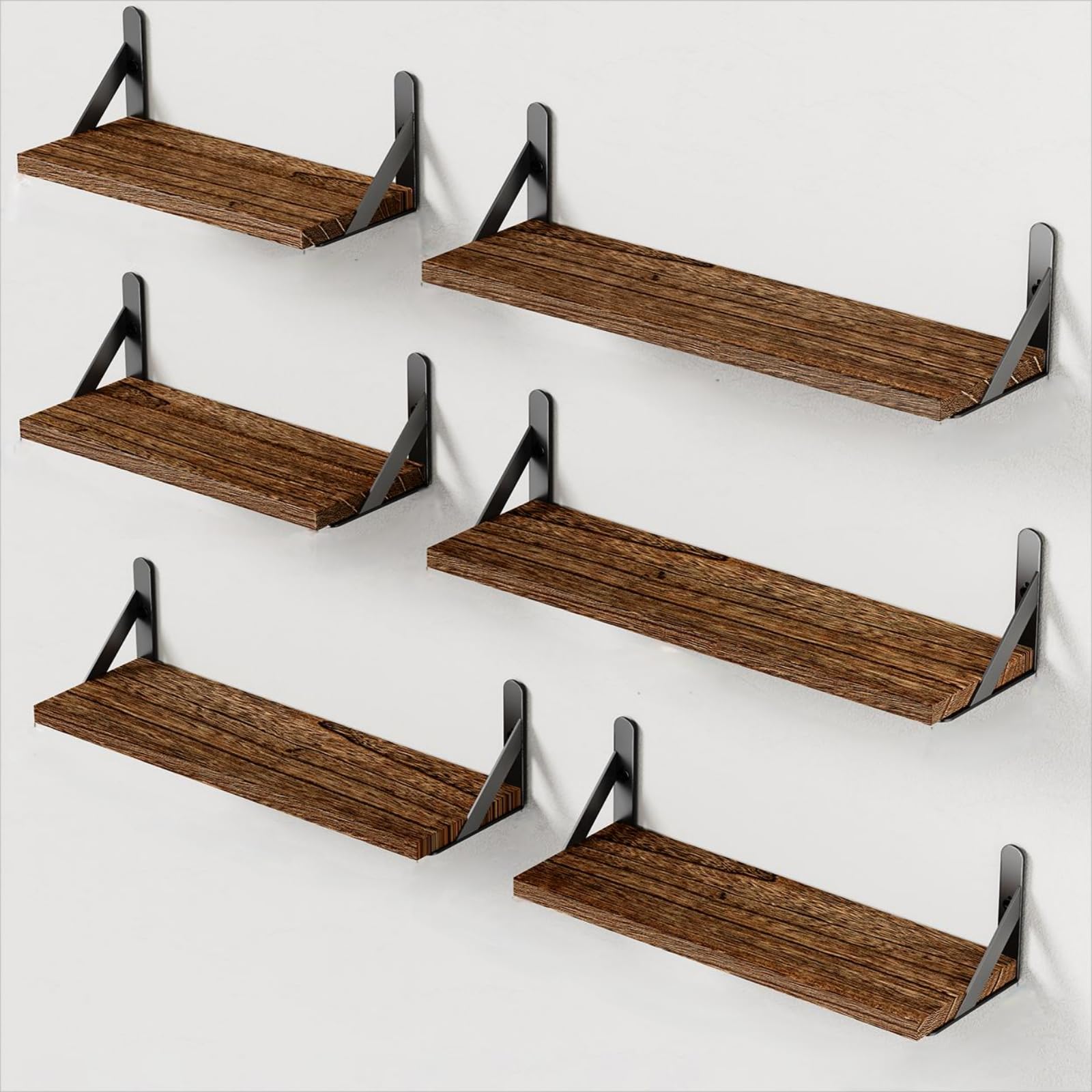 2 Best Rustic Wood Shelves